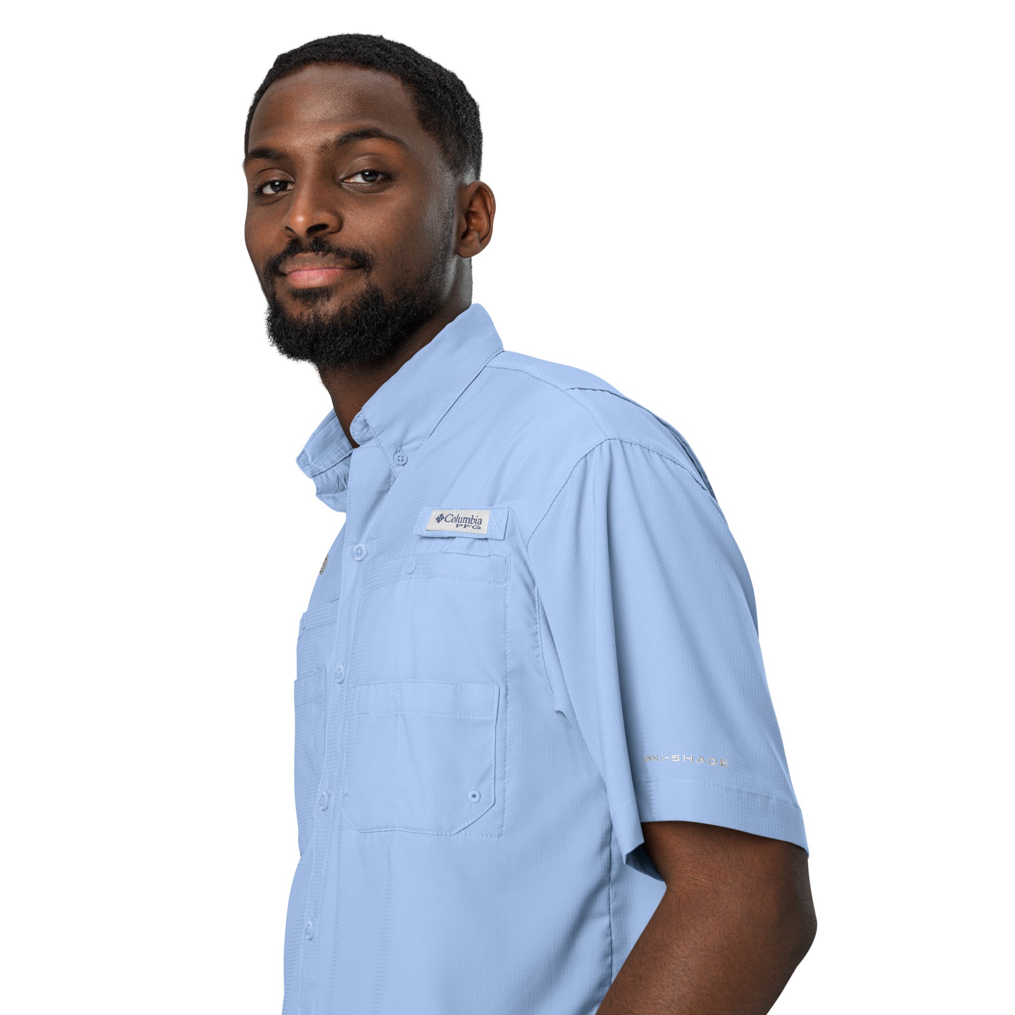 Columbia Signature Embroidered Short Sleeve Button Shirt