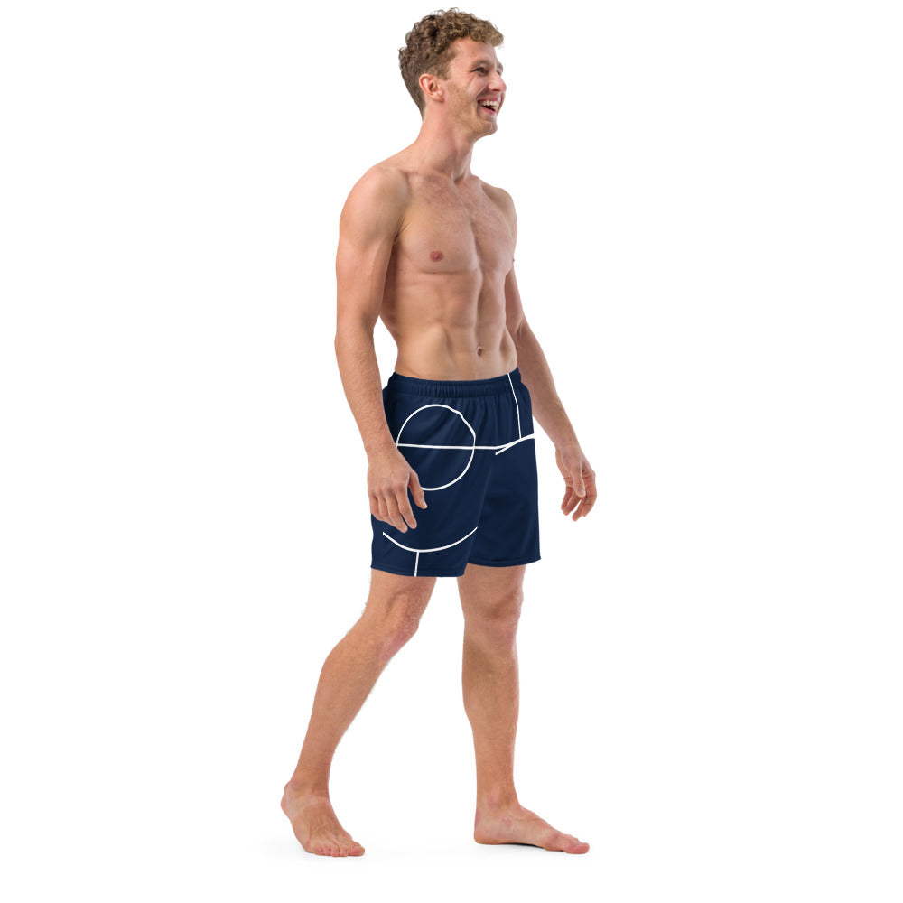 Navy swim trunks