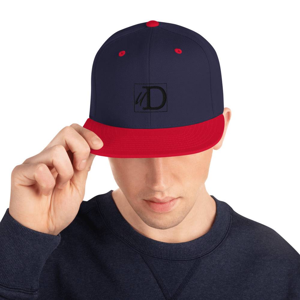uD black snapback hat (unconditionally Detroit)