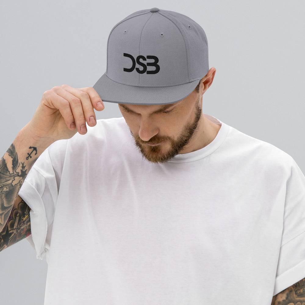 DSB black snapback hat (Detroit Steady Boomin)