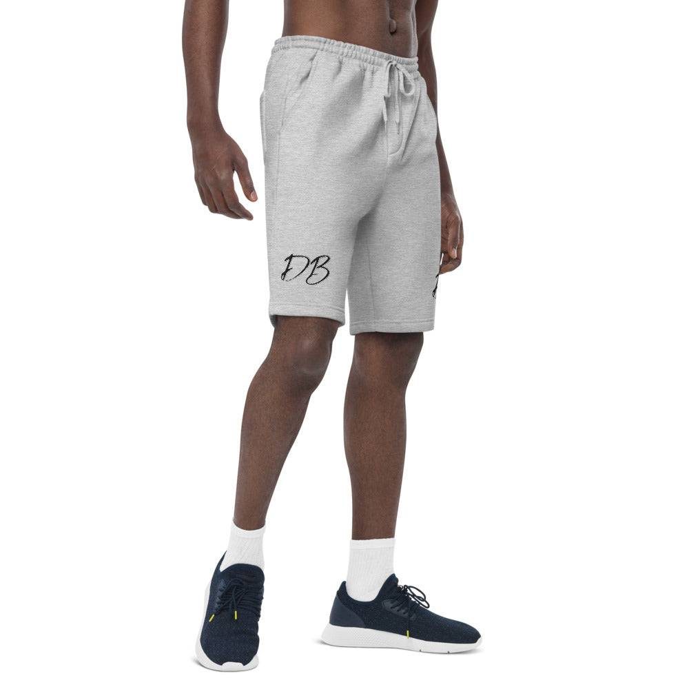 DB men's fleece embroidered shorts (Detroit Boomin)
