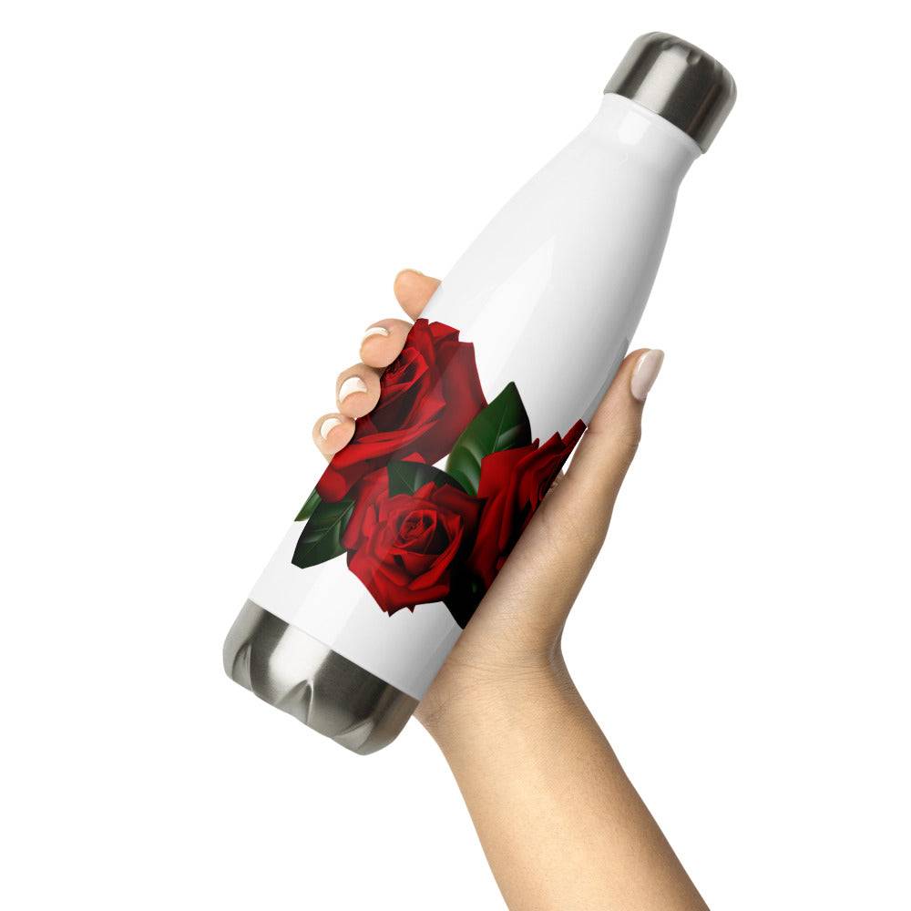 Roses Stainless Steel Water Bottle