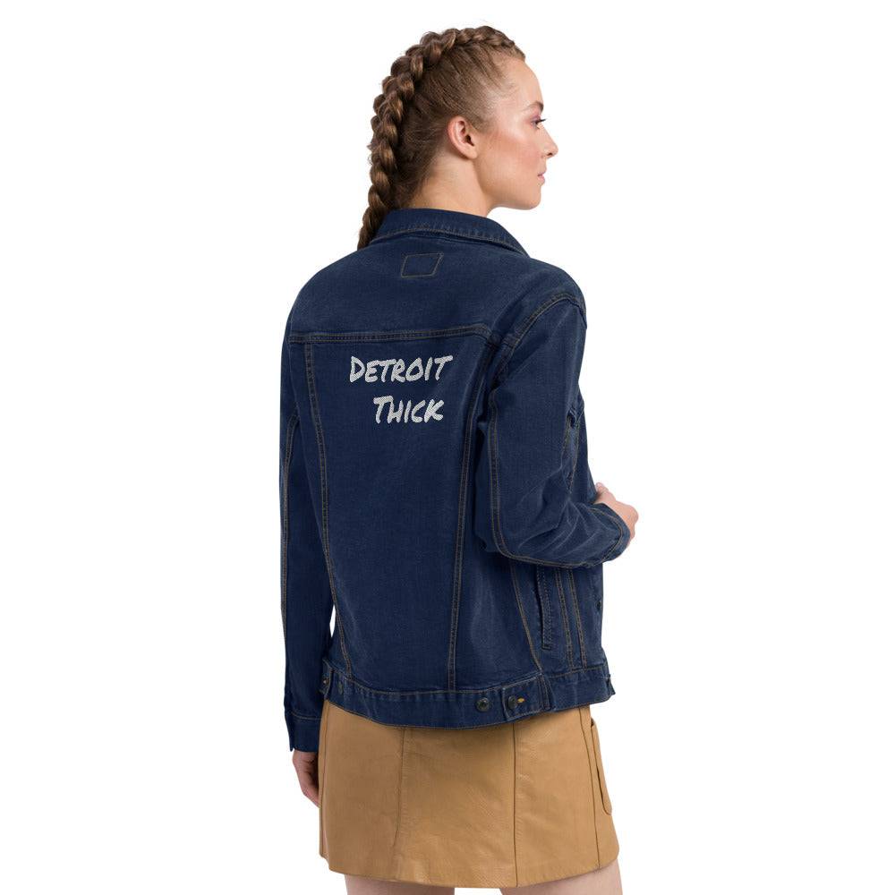DT embroidered denim jacket (Detroit Thick)